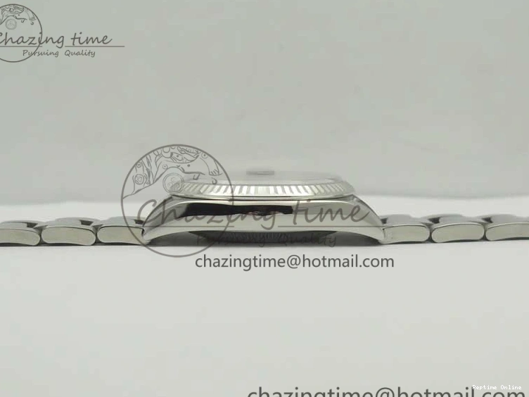 0206 DateJust 36 SS 116234 Fluted Bezel DJF Best Edition Blue Dial Stick Markers on SS Oyster Bracelet A Affordable 3373